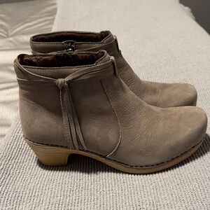 Dansko Taupe Ankle Boots